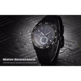 Be-Shark Men's Analog Quartz Chronograph Black Silicone Band Wrist Watch SH260b