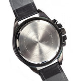 Be-Shark Men's Chronograph Japanese Quartz Black Leather Sport Watch SH192be