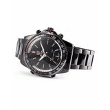 Be-Shark Men's LED Date Day Analog Sport Black Stainless Steel Quartz Watch SH0