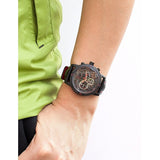 Be-Shark Men's Quartz Leather Band Chronograph Sport Red Watch SH251be