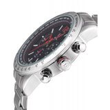 Be-Shark Men's Quartz Watch, Black Dial Chronograph  Analog Stainless Steel Ban