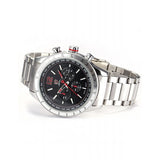 Be-Shark Men's Quartz Watch, Black Dial Chronograph  Analog Stainless Steel Ban