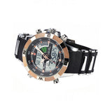 Be-Shark Men's Sport LED Watch Black Dial Alarm Day And Date