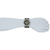 Invicta Men's 10398 DNA Aviation Chronograph Black Dial Black Silicone Watch