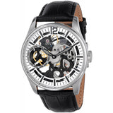 Invicta Men's 12403 Vintage-Inpsired Stainless Steel Watch with Embossed Leathe