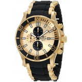 Invicta Invicta Men's 1478 Sea Spider Chronograph Gold Dial Black Polyurethane