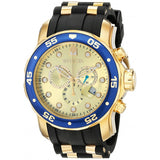 Invicta Men's Pro Diver Analog Display Swiss Quartz Black Watch