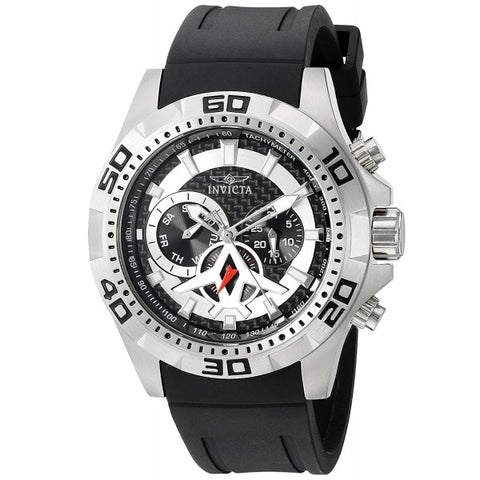 Invicta Men's Aviator Analog Swiss Quartz Black Watch