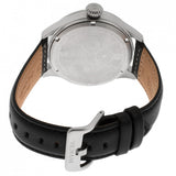 Invicta Men's Aviator Quartz Stainless Steel and Leather Casual Watch, Black