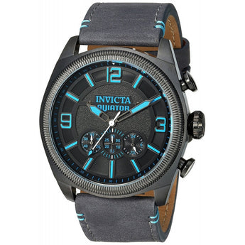 Invicta Men's Aviator Quartz Stainless Steel and Leather Casual Watch