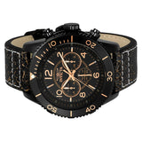 Invicta Men's Aviator Quartz Stainless Steel and Leather Casual Watch