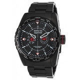 Invicta Men's Aviator Quartz Stainless Steel Casual Watch, Black