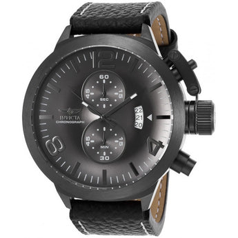 Invicta Men's Corduba Quartz Stainless Steel and Leather Casual Watch