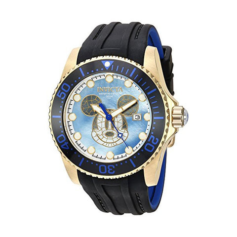 Invicta Men's Disney Limited Edition Automatic Stainless Steel and Silicone Cas