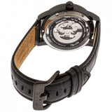 Invicta Men's Objet d'Art Automatic Stainless Steel and Leather Casual Watch, B