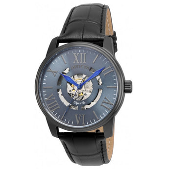 Invicta Men's Objet D Art Automatic Stainless Steel and Leather Casual Watch