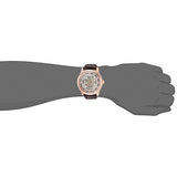 Invicta Men's Objet D Art Automatic Stainless Steel and Leather Casual Watch