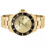 Invicta Men's Pro Diver Gold-Tone Steel Bracelet and Case Quartz Analog Watch