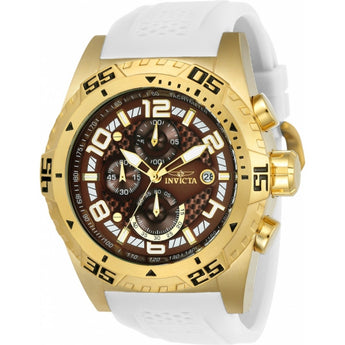 Invicta Men's Pro Diver Quartz Gold-Tone and Silicone Casual Watch