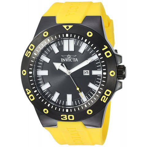 Invicta Men's Pro Diver Quartz Stainless Steel and Polyurethane Casual Watch