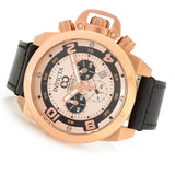 Invicta Men's Quartz Stainless Steel and Leather Casual Watch