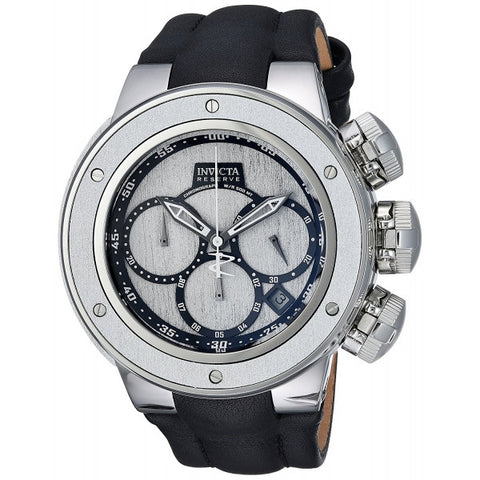 Invicta Men's Reserve Quartz Stainless Steel and Leather Casual Watch