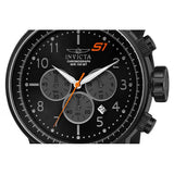 Invicta Men's S1 Rally Quartz Stainless Steel and Silicone Casual Watch, Black