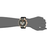 Invicta Men's S1 Rally Quartz Steel-Two-Tone and Silicone Casual Watch, Black