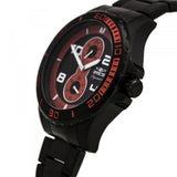 Invicta Men's Signature II Orange and Black Dial Black IP Steel Bracelet Watch
