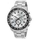 Invicta Men's Speedway Quartz Stainless Steel Casual Watch, Silver-Toned