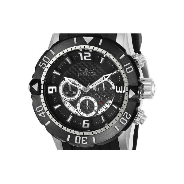 Invicta chronograph black hotsell