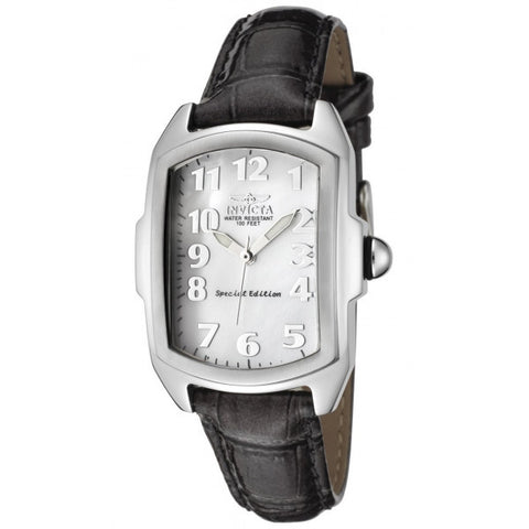 Invicta Women's Baby Lupah Collection Mother-of-Pearl Dial Shiny Leather Interc