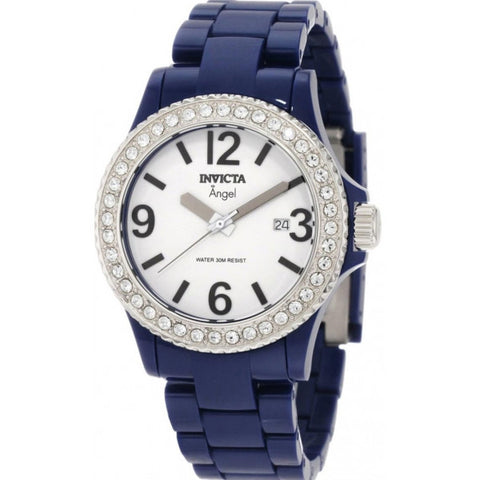 Invicta Women's Angel Collection Crystal-Accented Navy Blue Watch