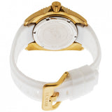Invicta Women's Angel Quartz Stainless Steel and Silicone Casual Watch, White