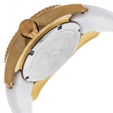 Invicta Women's Angel Quartz Stainless Steel and Silicone Casual Watch, White