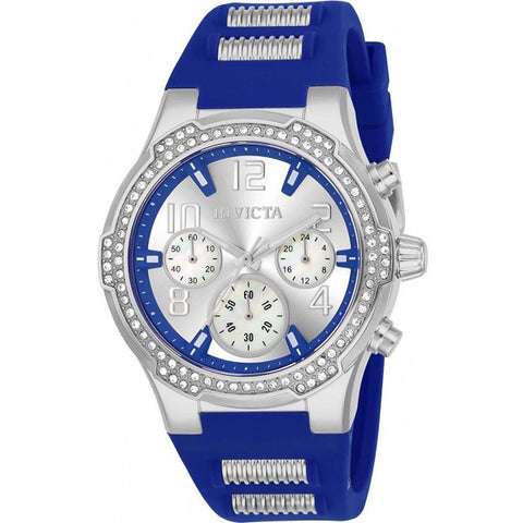 Invicta Women's BLU Quartz Stainless Steel and Silicone Casual Watch