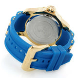 Invicta Women's Disney Blue Dial Yellow Gold Steel and Blue Silicone Strap Dive