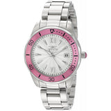 Invicta Women's Pro Diver Quartz Stainless Steel Automatic Watch, Silver-Toned
