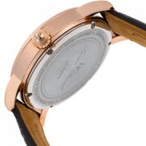 Lucien Piccard Men's Infinity Quartz Stainless Steel and Leather Automatic Watc