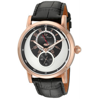 Lucien Piccard Men's Santorini Quartz Stainless Steel And Leather Automatic Wat