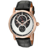 Lucien Piccard Men's Santorini Quartz Stainless Steel And Leather Automatic Wat
