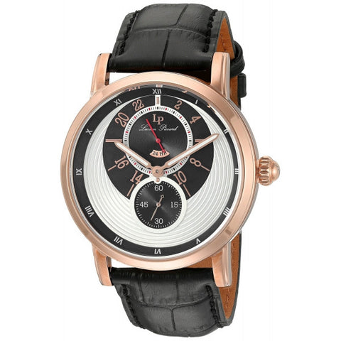 Lucien Piccard Men's Santorini Quartz Stainless Steel And Leather Automatic Wat