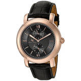 Lucien Piccard Men's Spiga Quartz Stainless Steel and Leather Automatic Watch