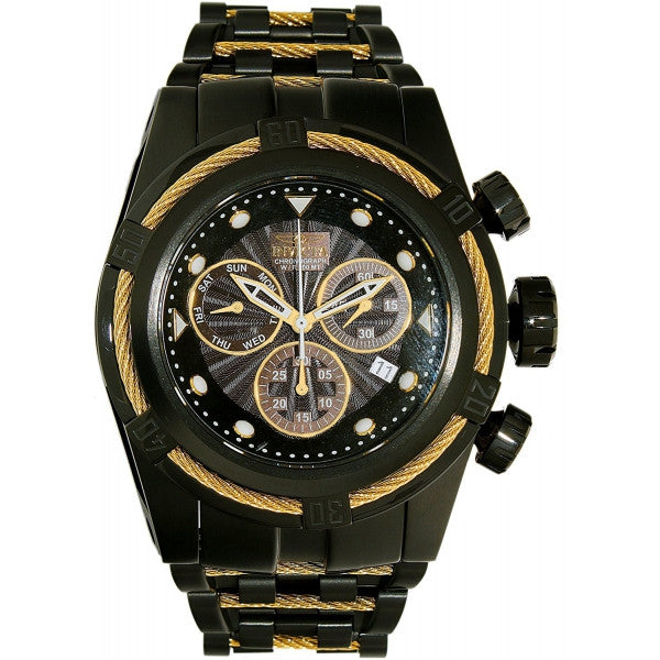Invicta Men's 53mm Bolt Quartz Chronograph Black Dial Black