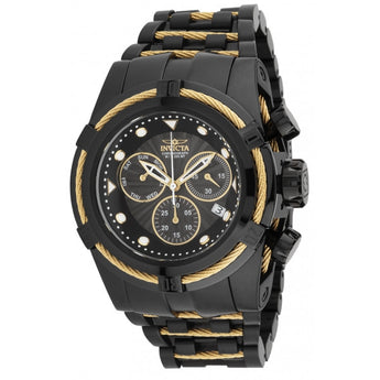 Invicta Men's 53mm Bolt Quartz Chronograph Black Dial Black Stainless Steel Bra