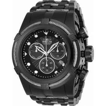 Invicta Men's Bolt Quartz Chronograph Black Dial Stainless Steel Bracelet Watch
