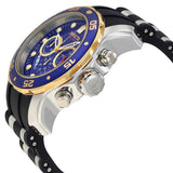 Invicta Men's Pro Diver Quartz Stainless Steel and Silicone Casual Watch,