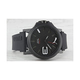 Puma Men's Ultrasize Black Silicone Black Dial
