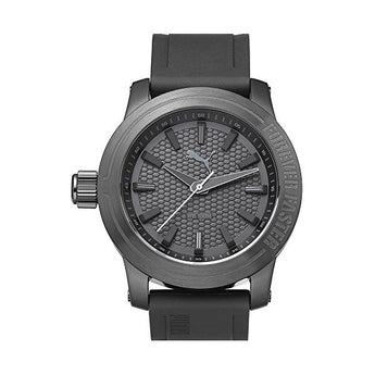 Puma Men's Forever Gunmetal Silicone Design Watch