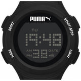 Puma Loop Black Chronograph Digital Silicone Watch